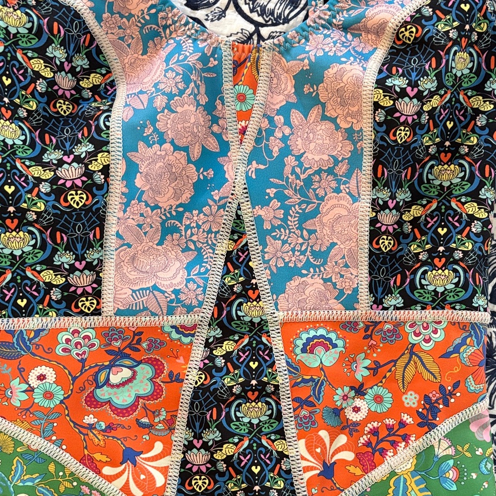 Cynthia Rowley Girls' One-Piece Swimsuit - Blue, Green, Orange, Black, Pink - Picture 4 of 7